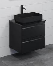 Badmøbel med integreret greb (bordplade og vask) - HomeTomato