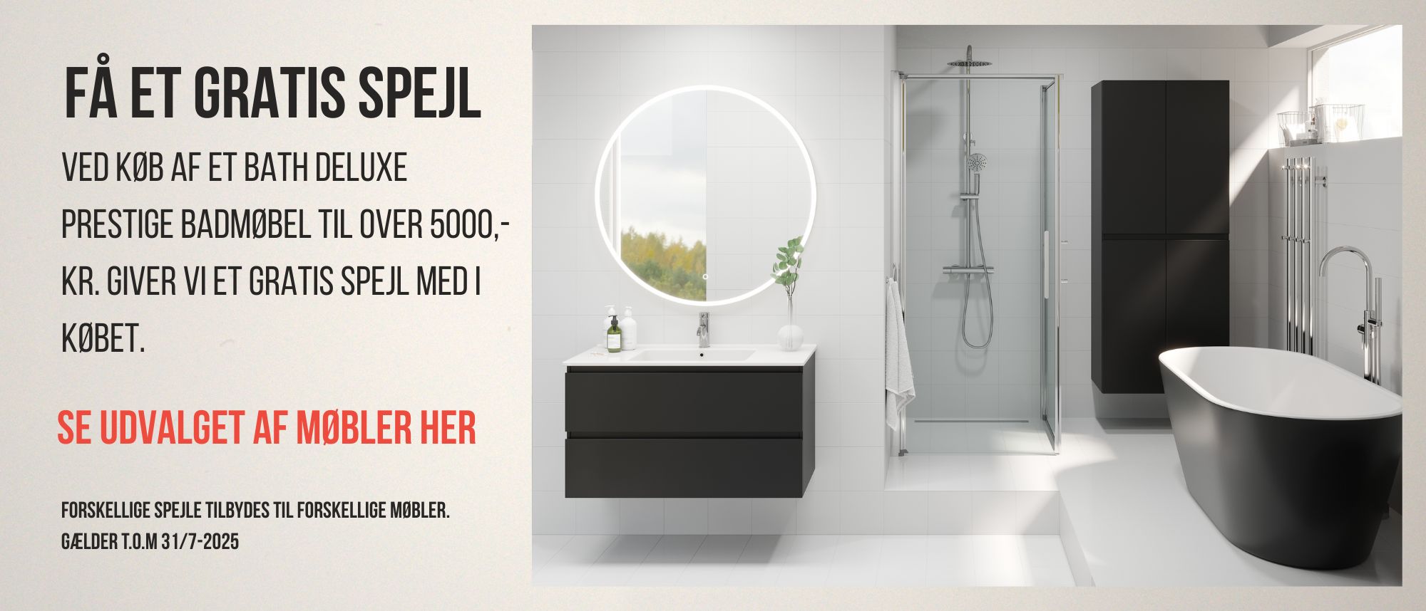 Få et gratis spejl sammen med dit badmøbel