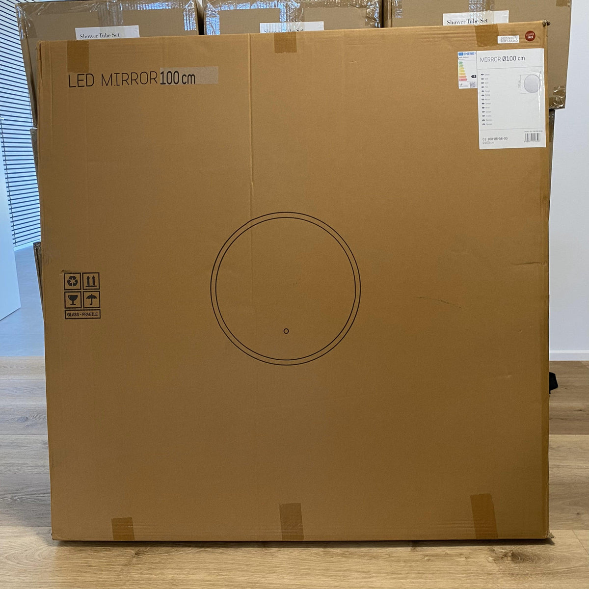 Demoprodukt - KUN TIL AFHENTNING: Fornæs Rundt LED Spejl Ø100 cm