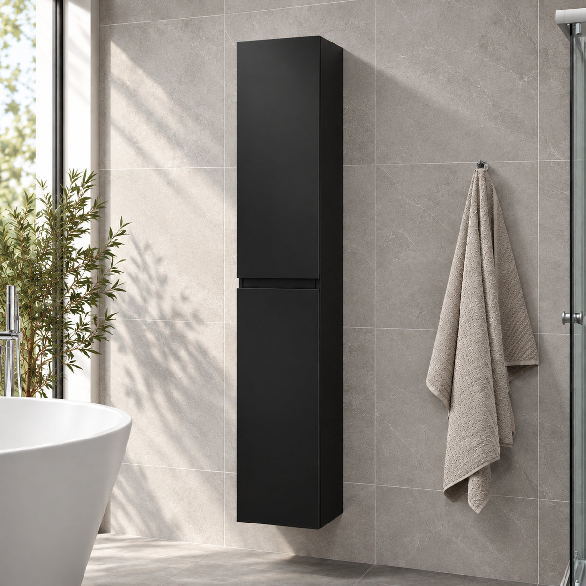Kenwood Integrated Højskab, Mat Sort