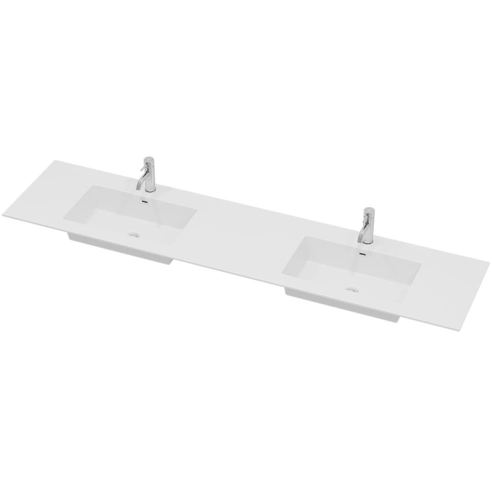 Haraldslund - Dobbeltvask - 198,6 x 46 x 1 cm, Mat
