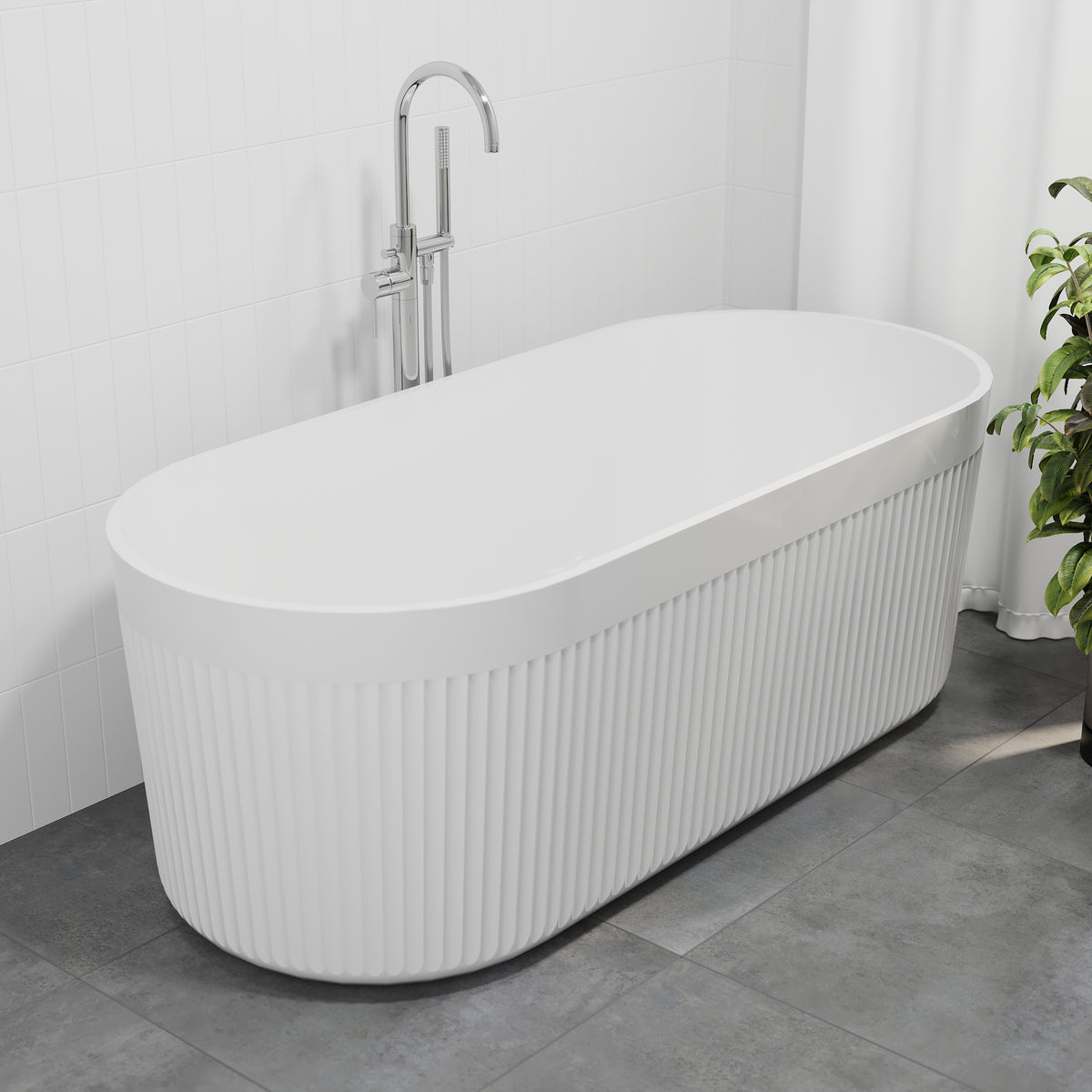 Lotus Fritstående Badekar 170cm