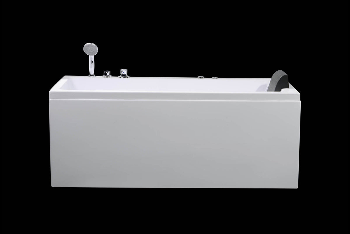 Wilson firkantet spabad, 160 cm, Hvid Blank