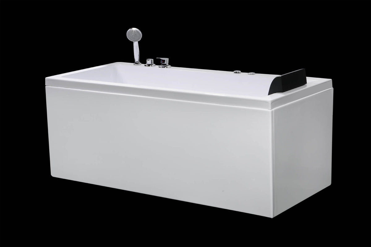 Wilson firkantet spabad, 160 cm, Hvid Blank