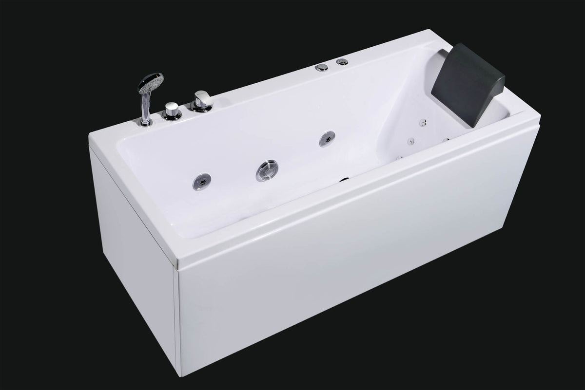 Wilson firkantet spabad, 160 cm, Hvid Blank