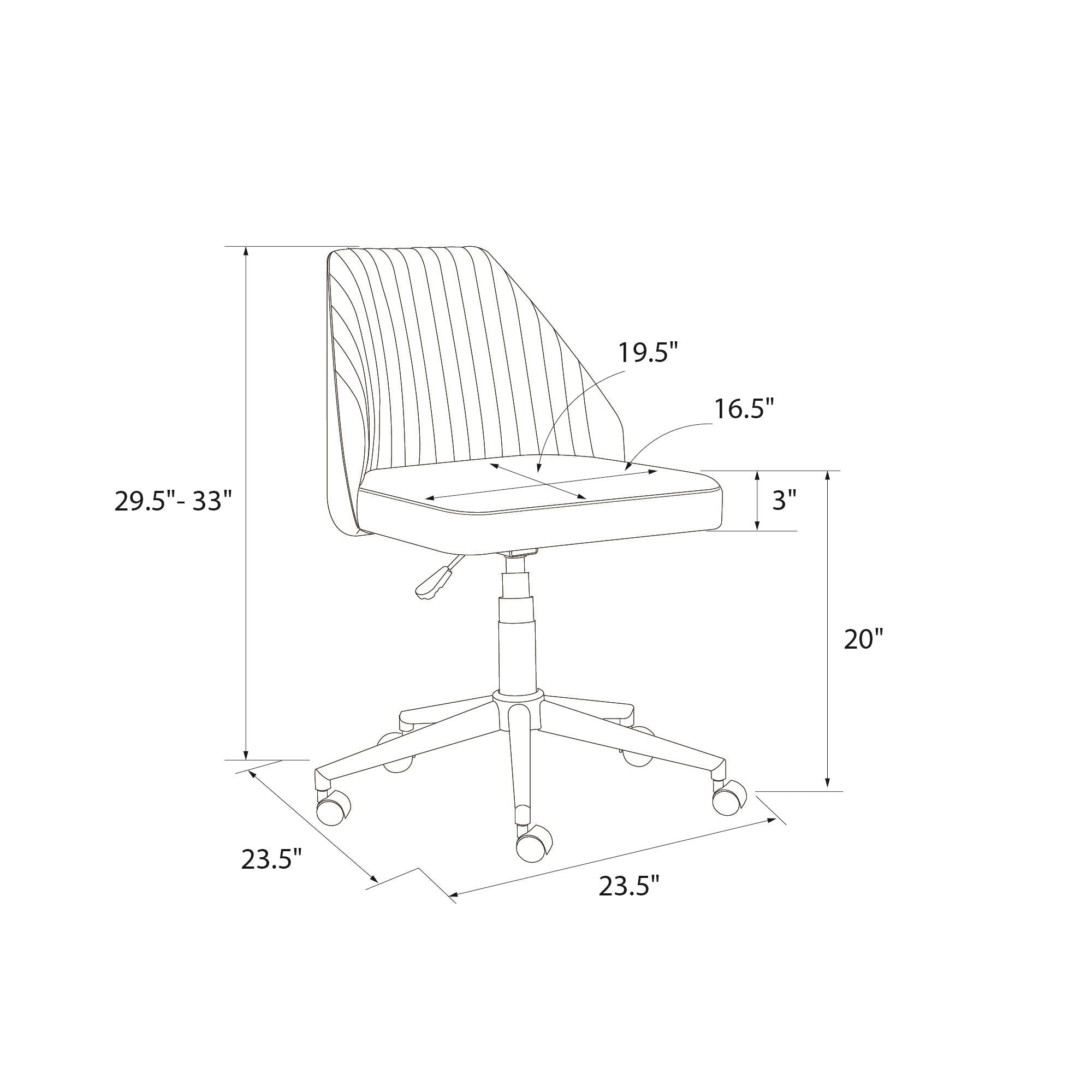 Brittany Kontorstol, blå