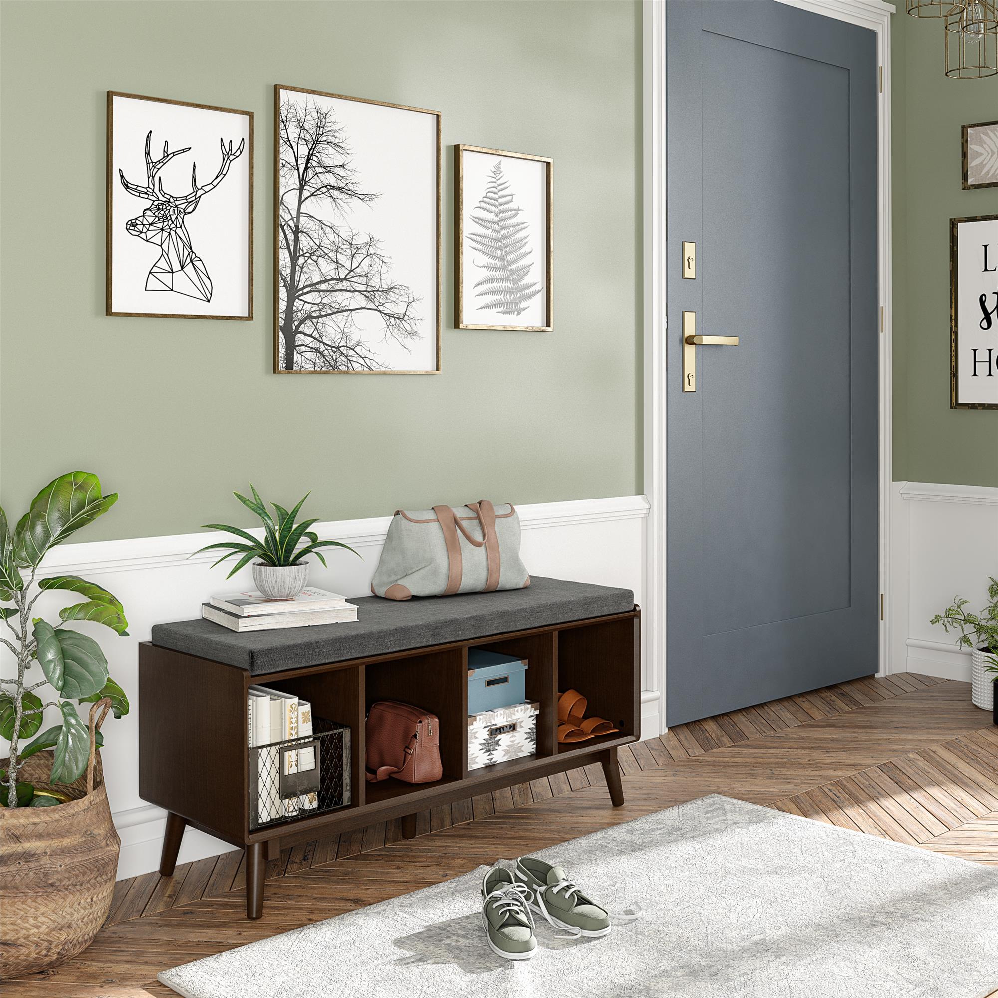 Brittany Entrébænk, valnød