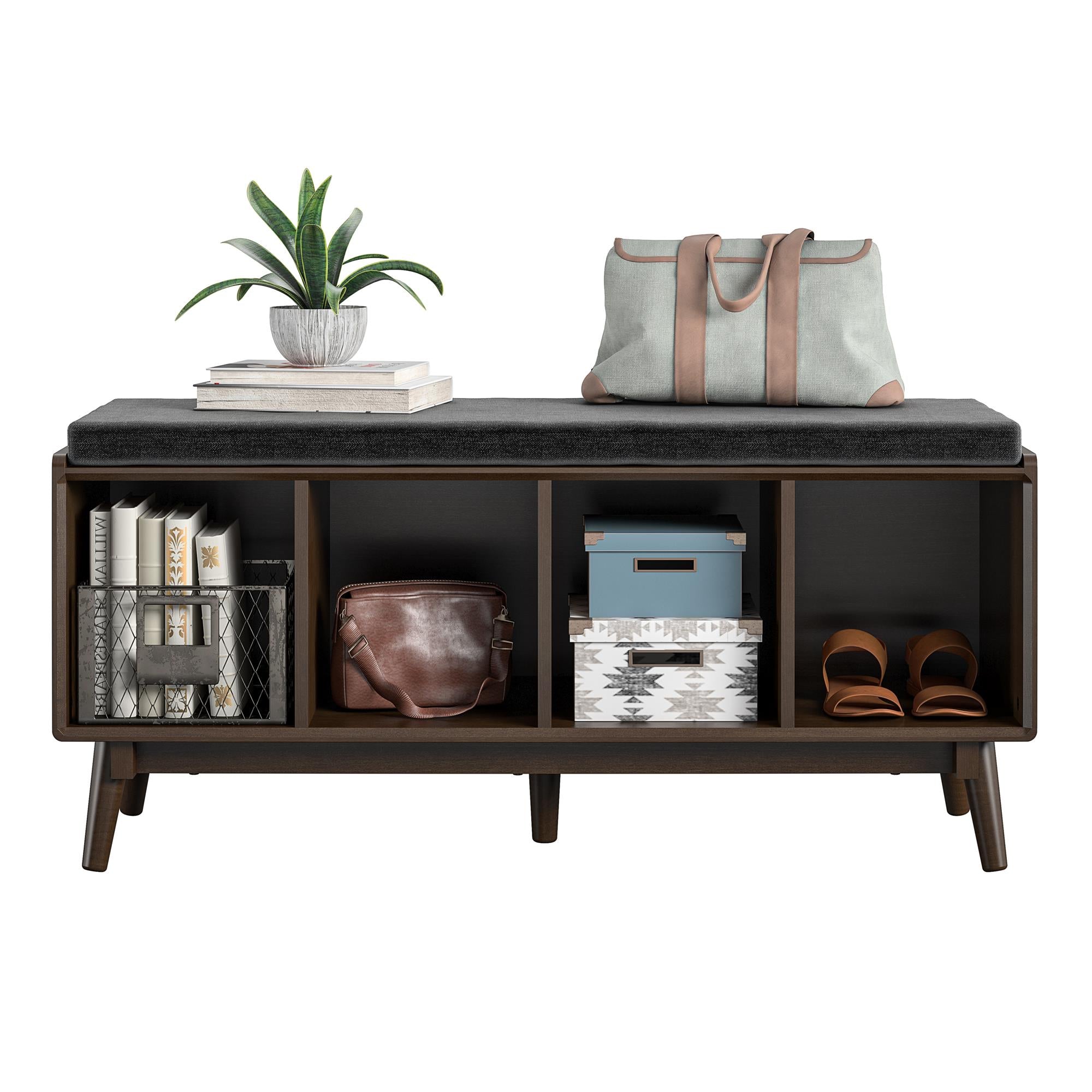 Brittany Entrébænk, valnød