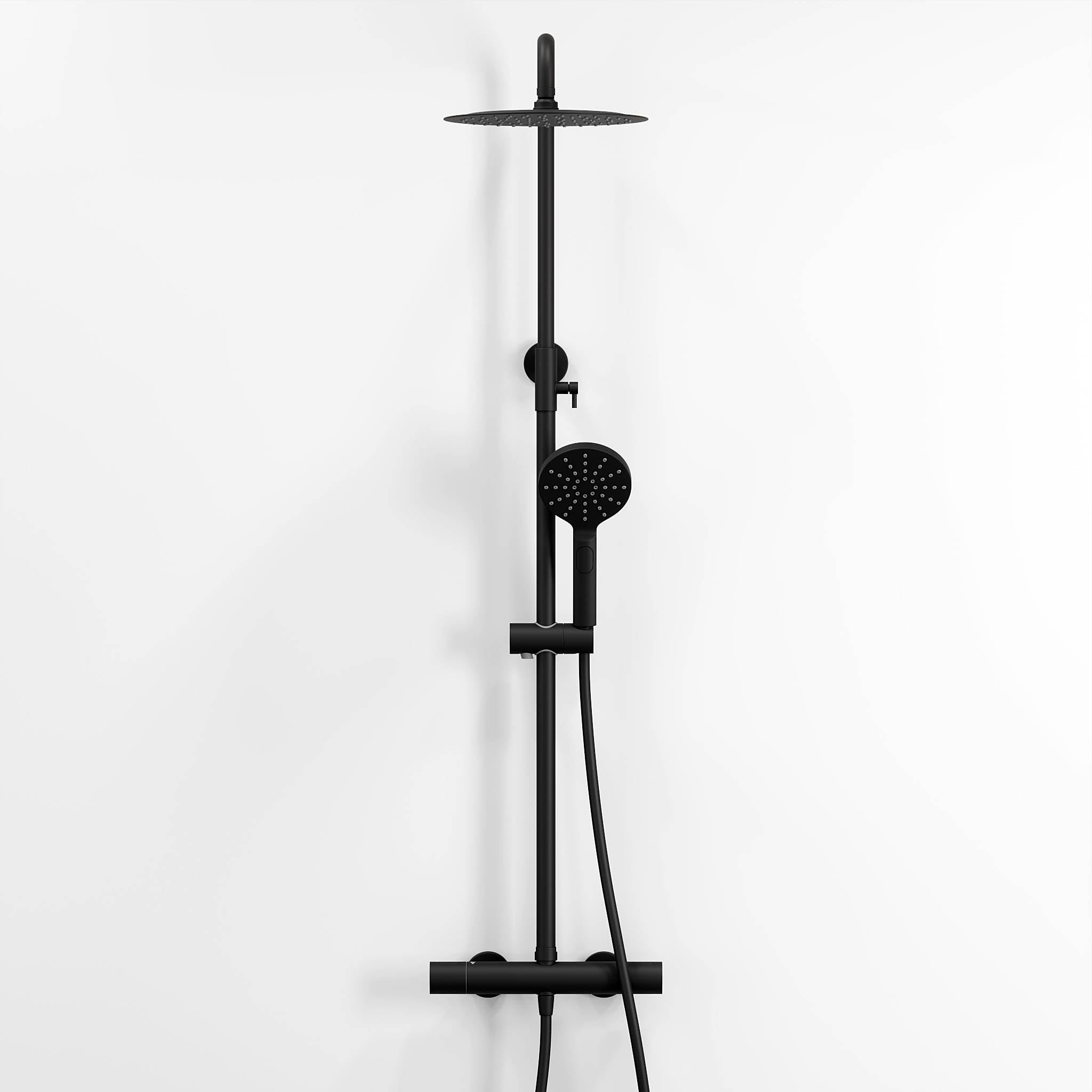 Dragør Brusesæt m/Termostat Armatur og 25 cm Topbruser