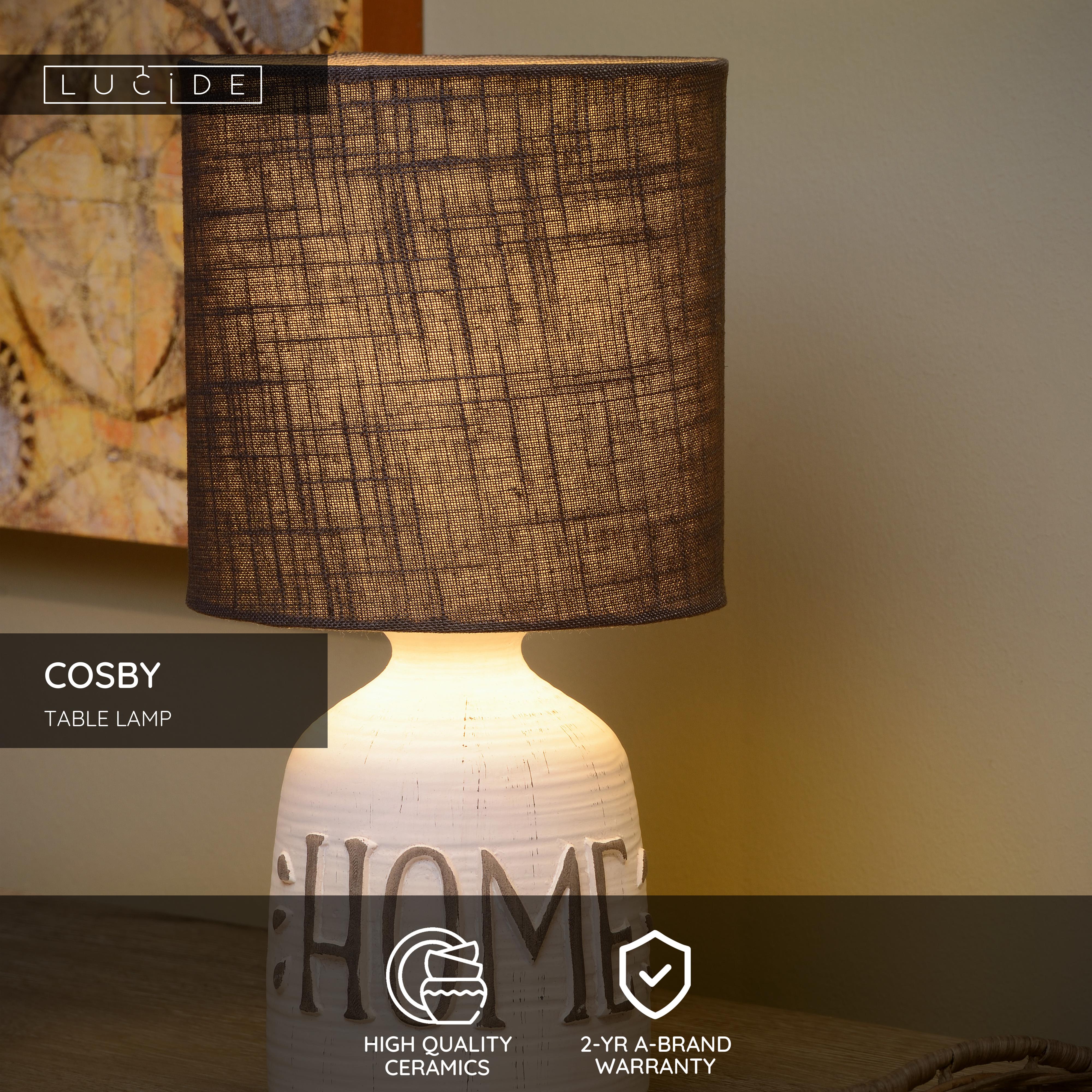 Cosby, Bordlampe, Hvid - 16,5 cm
