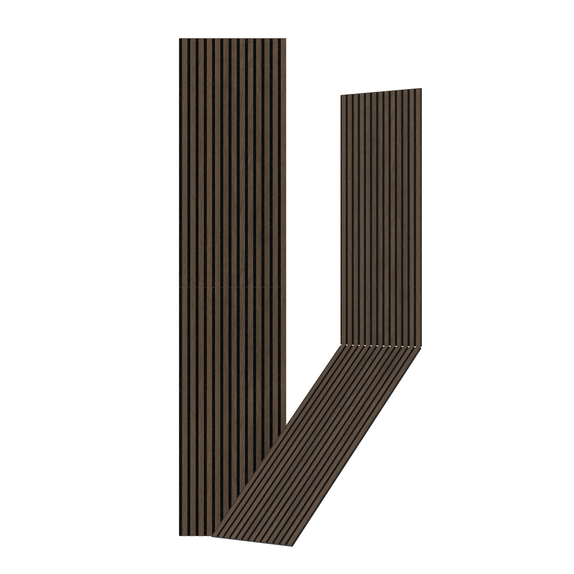 Akustikpanel 240 x 52 cm – 12 mm – Valnød – Vasahamn