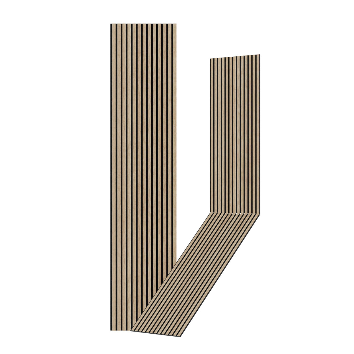 Akustikpanel 240 x 52 cm – 12 mm – Lys eg – Vasahamn