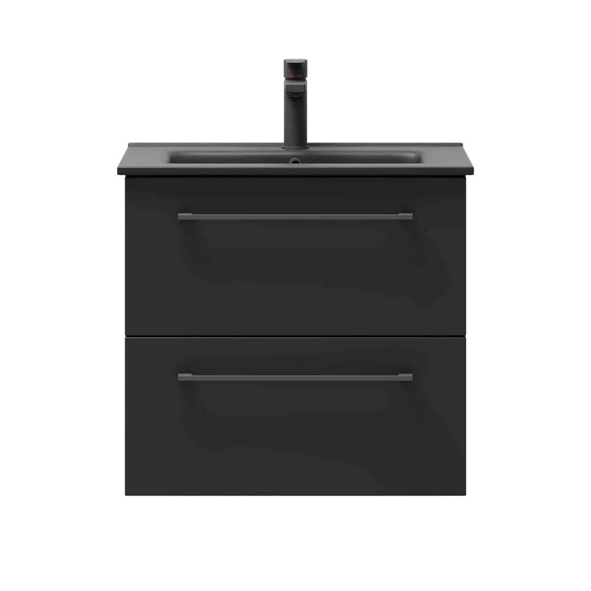 Vollen, Furniture Set - Basin & Cabinet, Black Mat - 101 cm - MASTERSTORE - 8595677170740 - Furniture Set - Code - 70-100-56-02-40 - 8595677170740