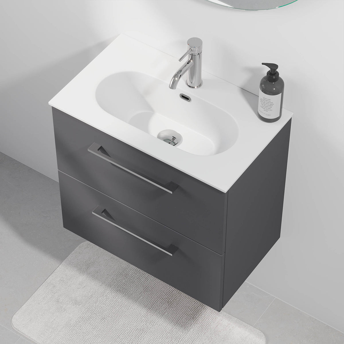 Harstad Badmøbel Slimline, Antracitgrå