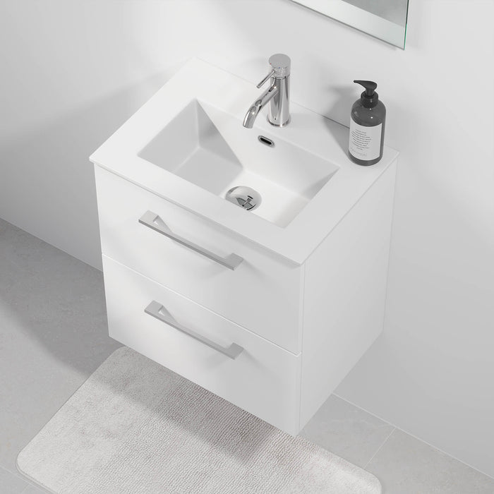 Hamar Badmøbel Slimline, Mat Hvid