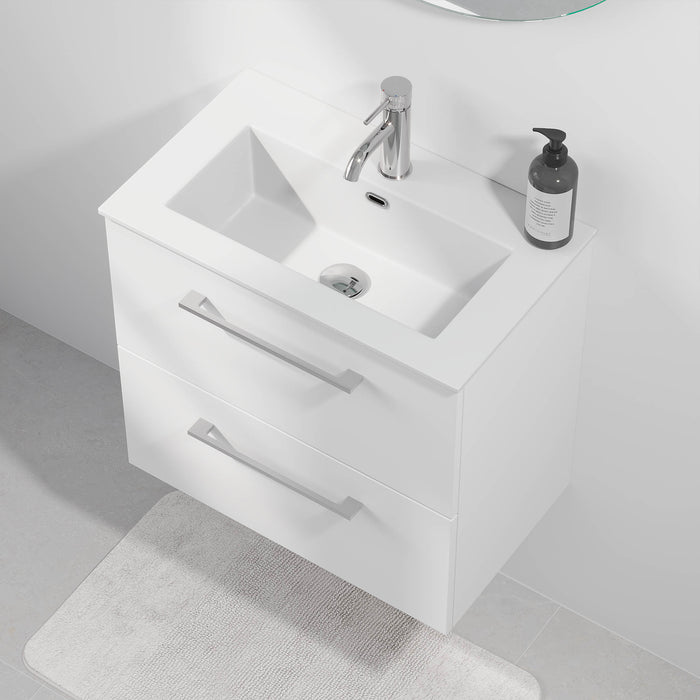 Hamar Badmøbel Slimline, Mat Hvid