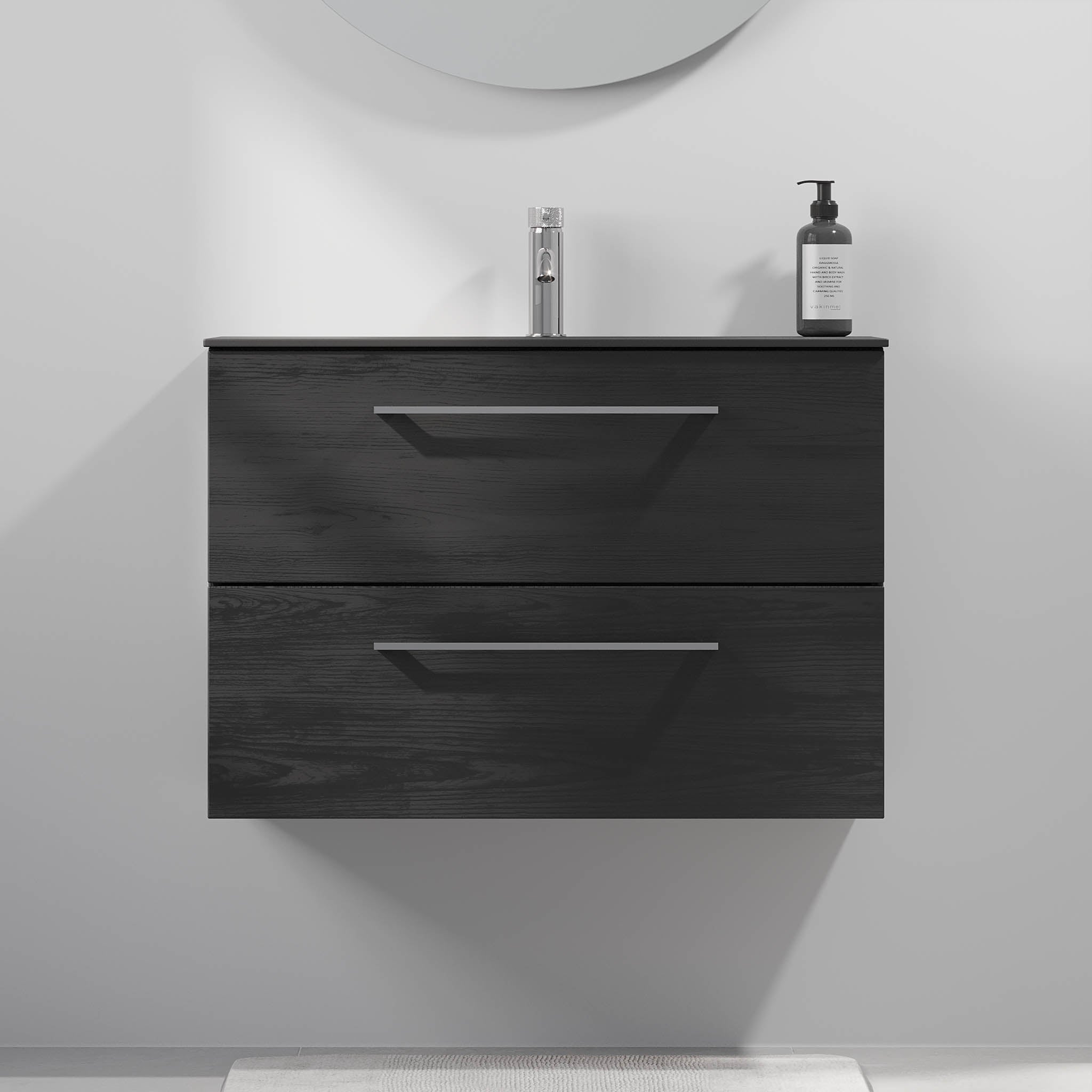 Horten Badmøbel Slimline, Sort Træ