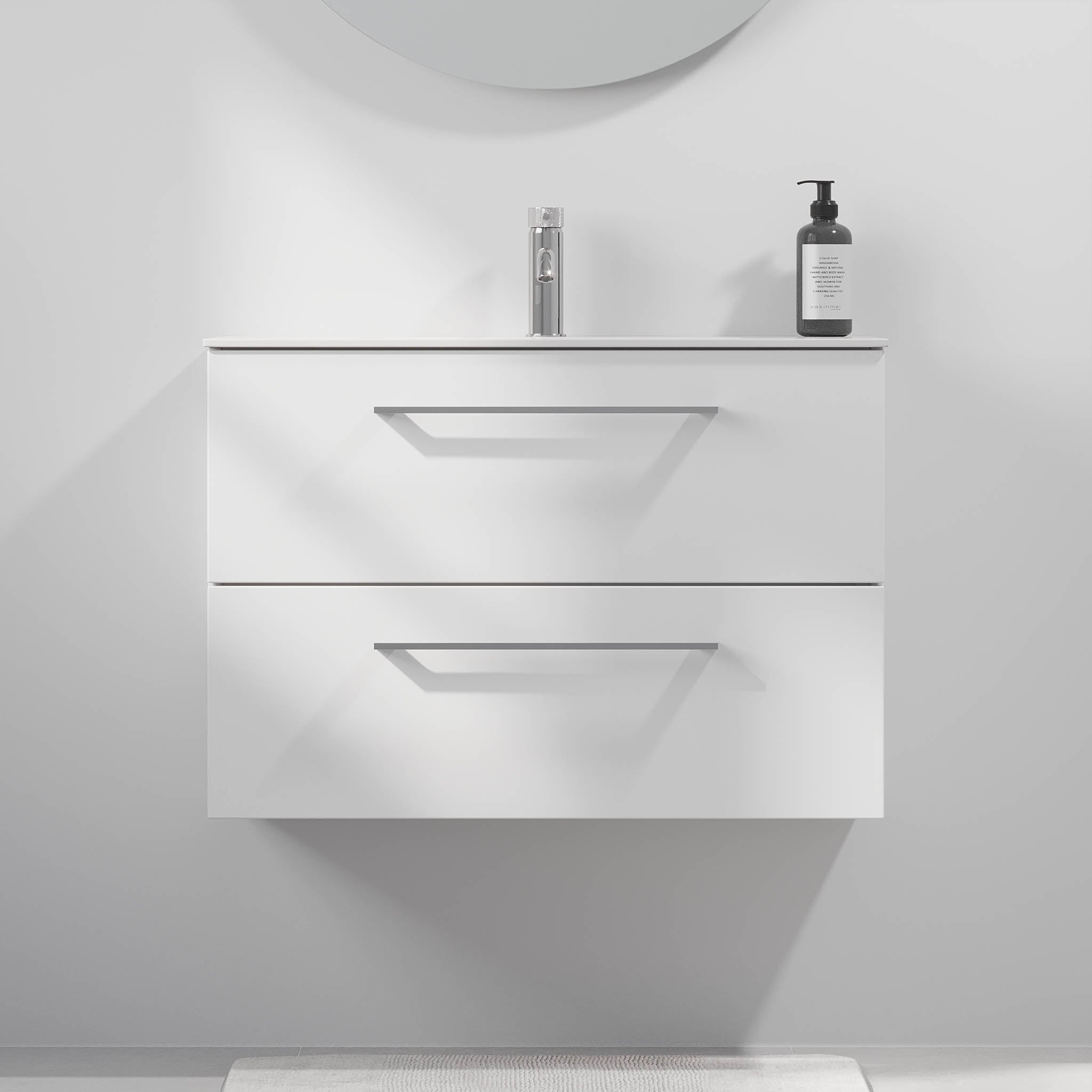 Harstad Badmøbel Slimline, Mat Hvid