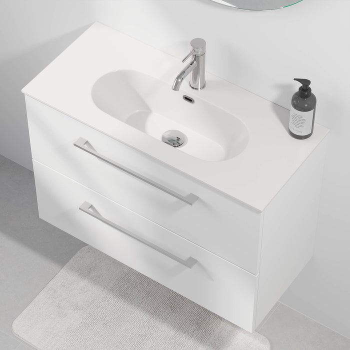 Harstad Badmøbel Slimline, Mat Hvid