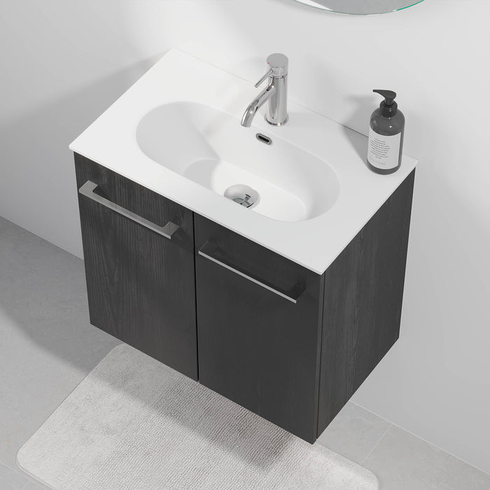 Harstad Badmøbel Slimline, Sort Træ