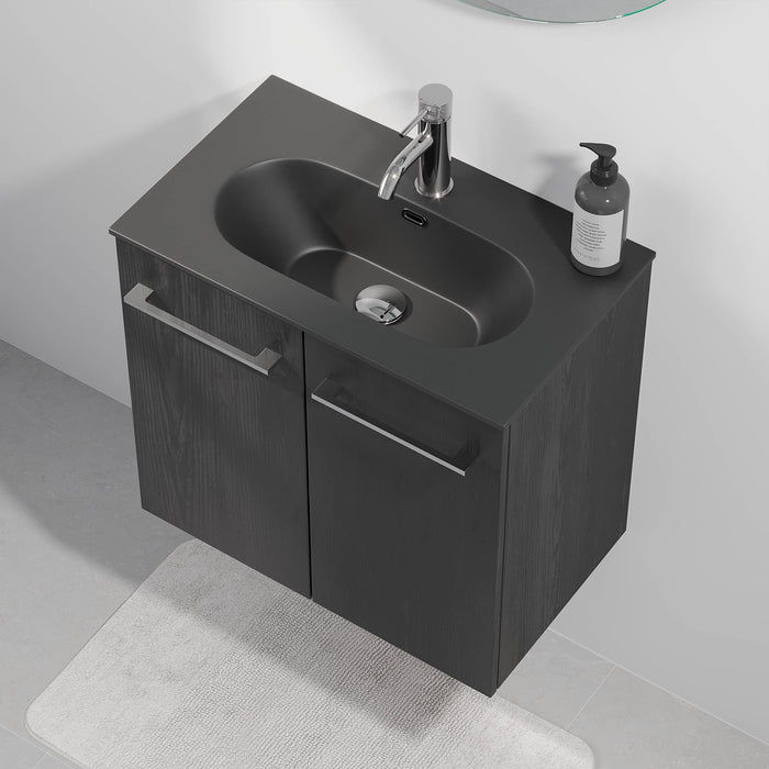 Horten Badmøbel Slimline, Sort Træ