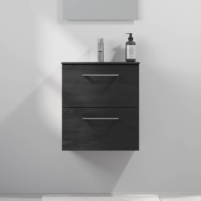 Horten Badmøbel Slimline, Sort Træ