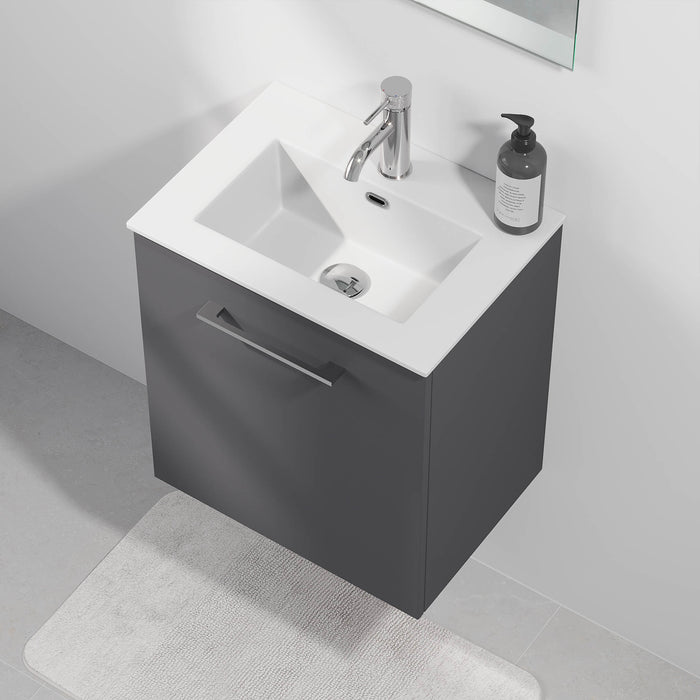 Hamar Badmøbel Slimline, Antracitgrå