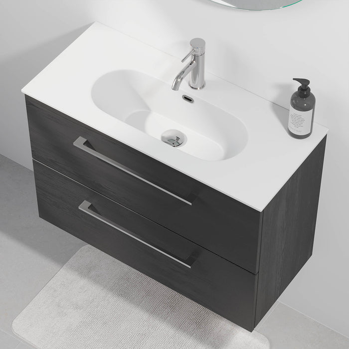 Harstad Badmøbel Slimline, Sort Træ