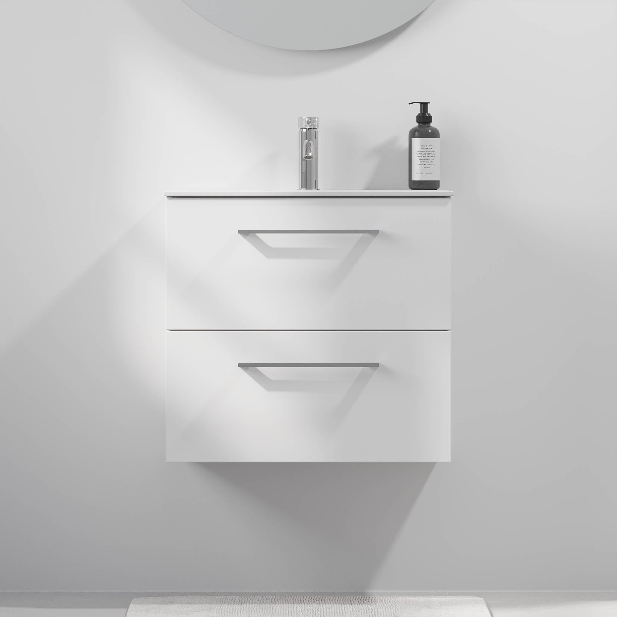 Harstad Badmøbel Slimline, Mat Hvid