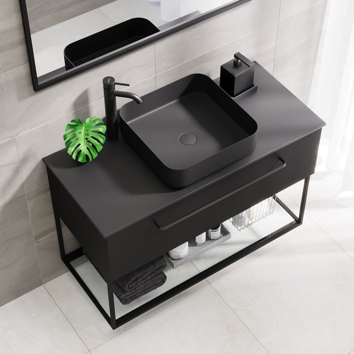 Vikeså Badmøbel, Mat Sort