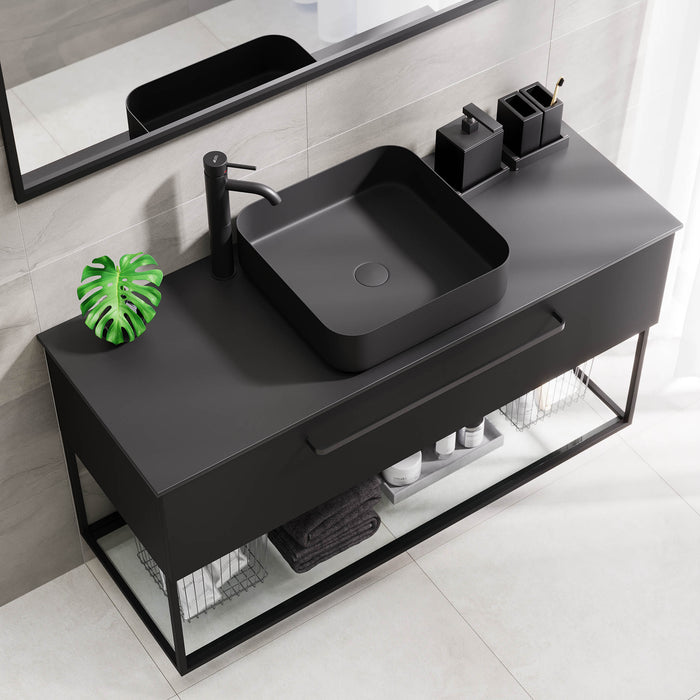 Vikeså Badmøbel, Mat Sort