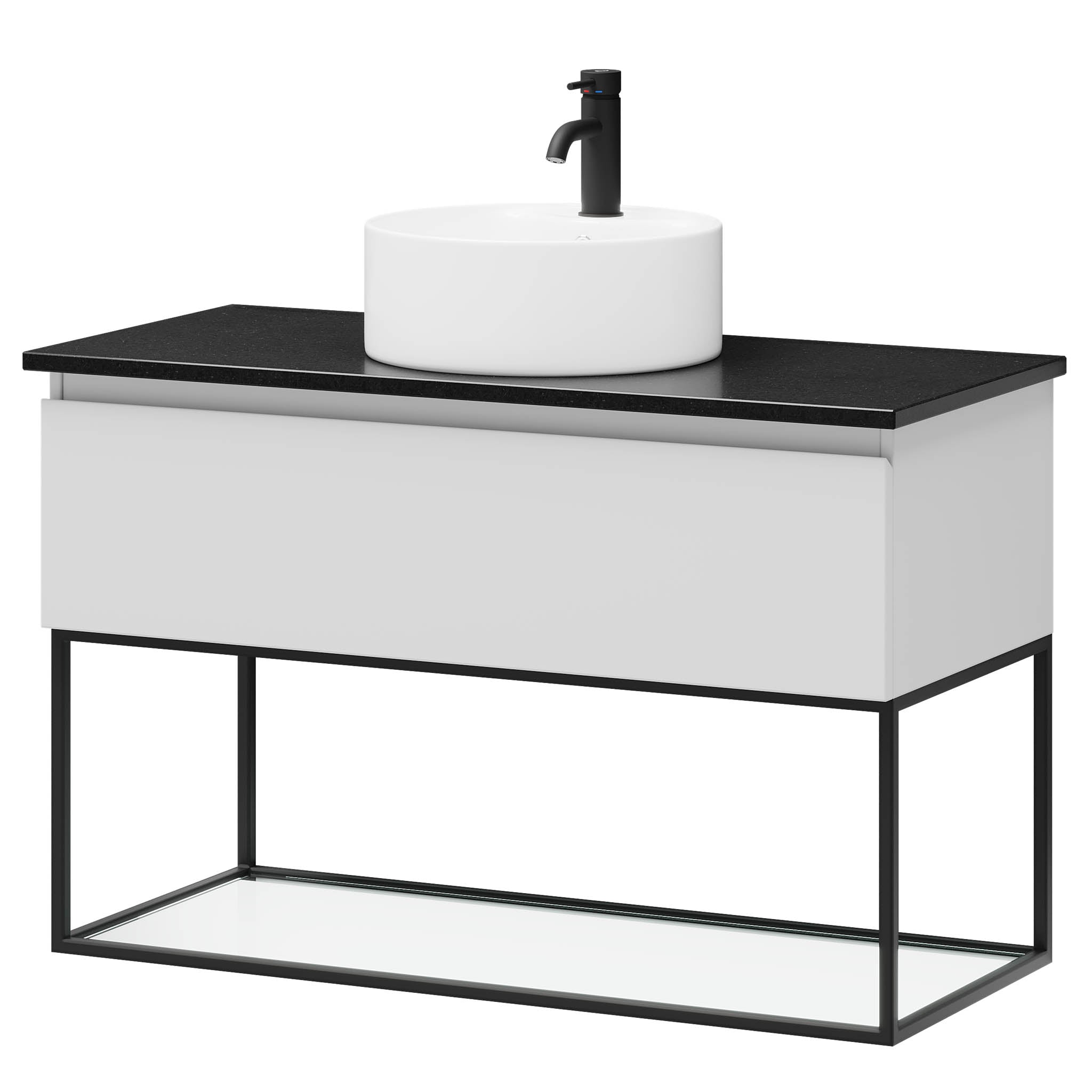 Stangvik Badmøbel, Mat Hvid - 80 cm (AFHENTNING!)