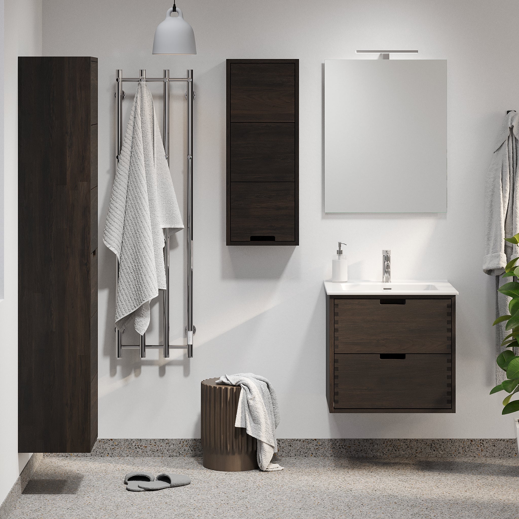 Egeskov, Furniture Set - High Cabinet, Oak Black - 35 cm - MASTERSTORE - 8595677194135 - Furniture Set - Code - 96-035-52-82-43 - 8595677194135