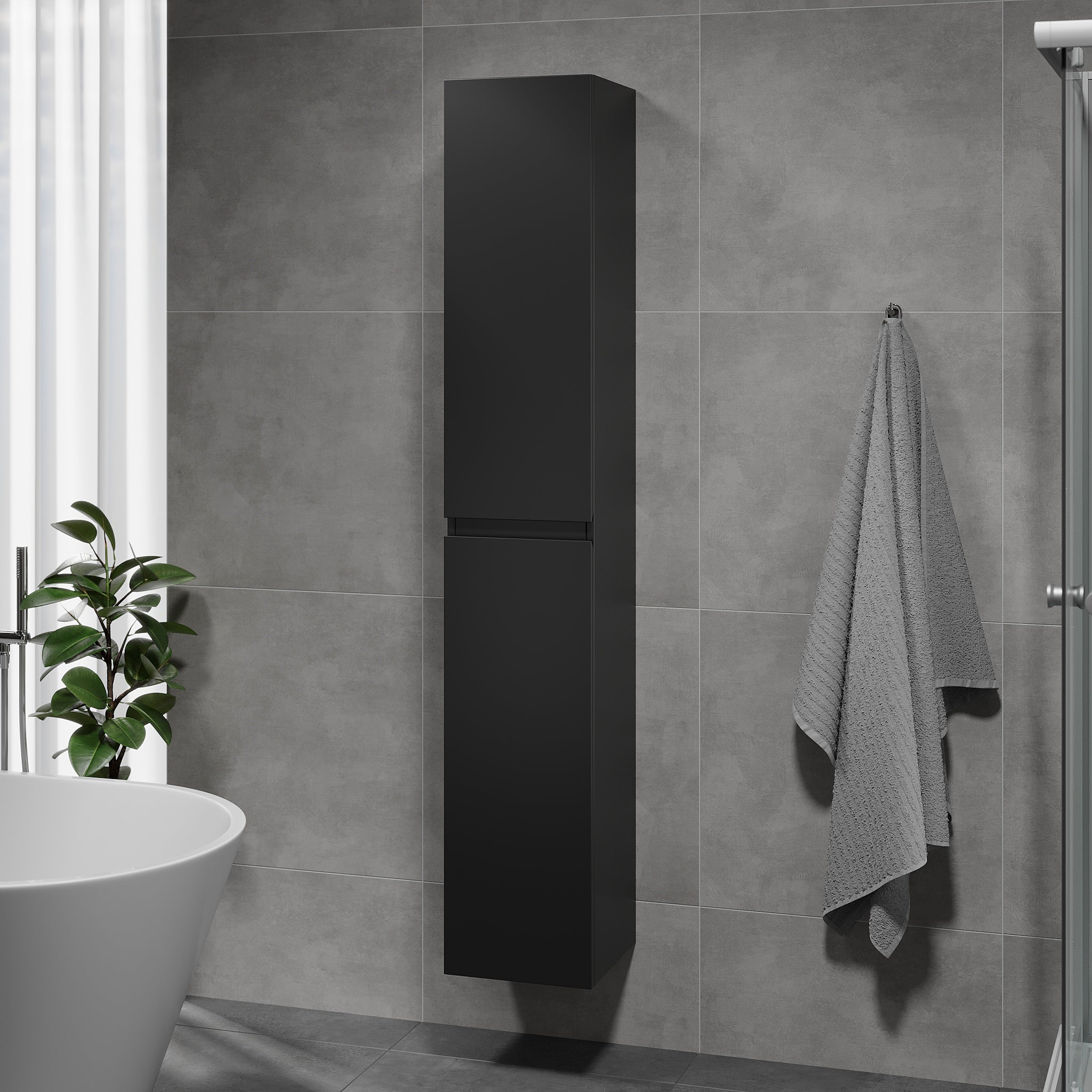 Kenwood Integrated Højskab, Mat Sort