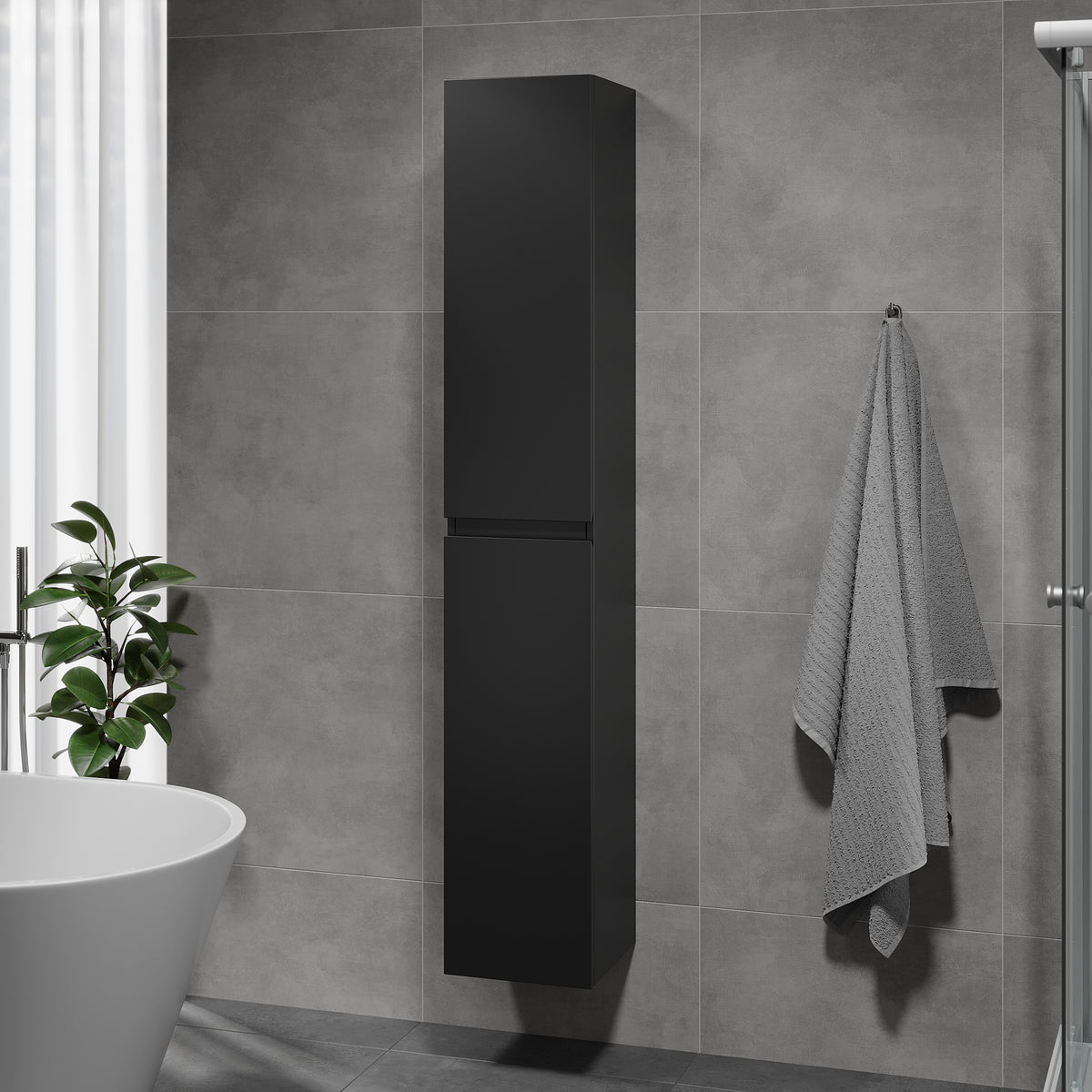 Kenwood Integrated Højskab, Mat Sort