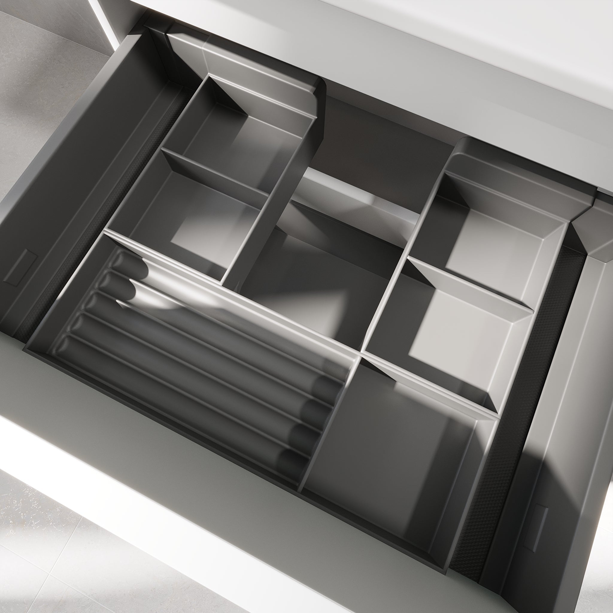 Volda, Furniture Set - Basin & Cabinet, White Mat - 81 cm - MASTERSTORE - 8595677150742 - Furniture Set - Code - 70-080-70-01-30 - 8595677150742