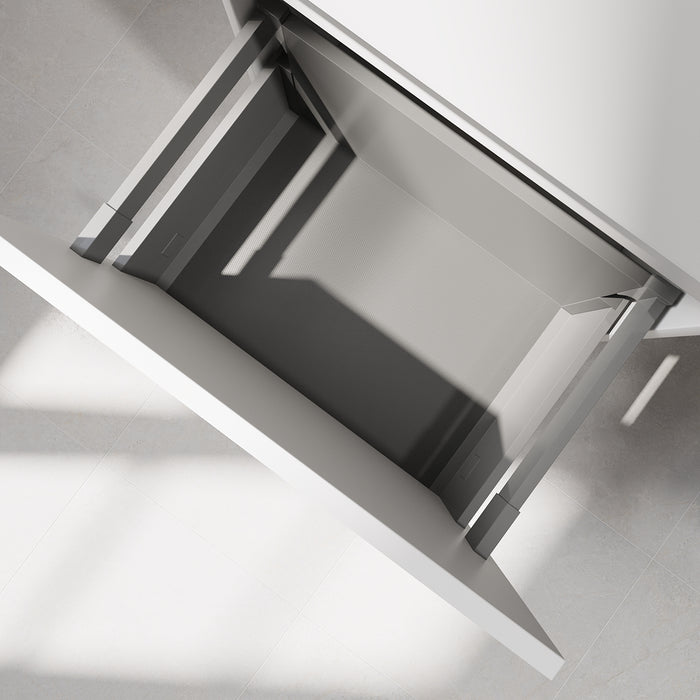 Sandshamn Slimline Badmøbel, Mat Hvid