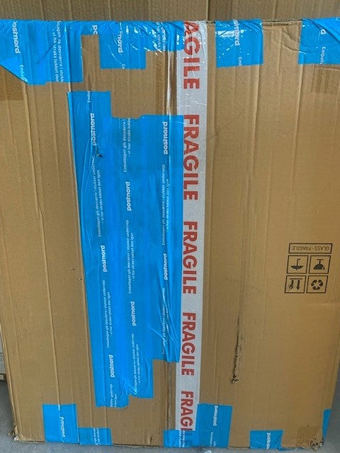 Borgsted Firkantet Spejl m/sort ramme (afhentes Showroom Viborg)