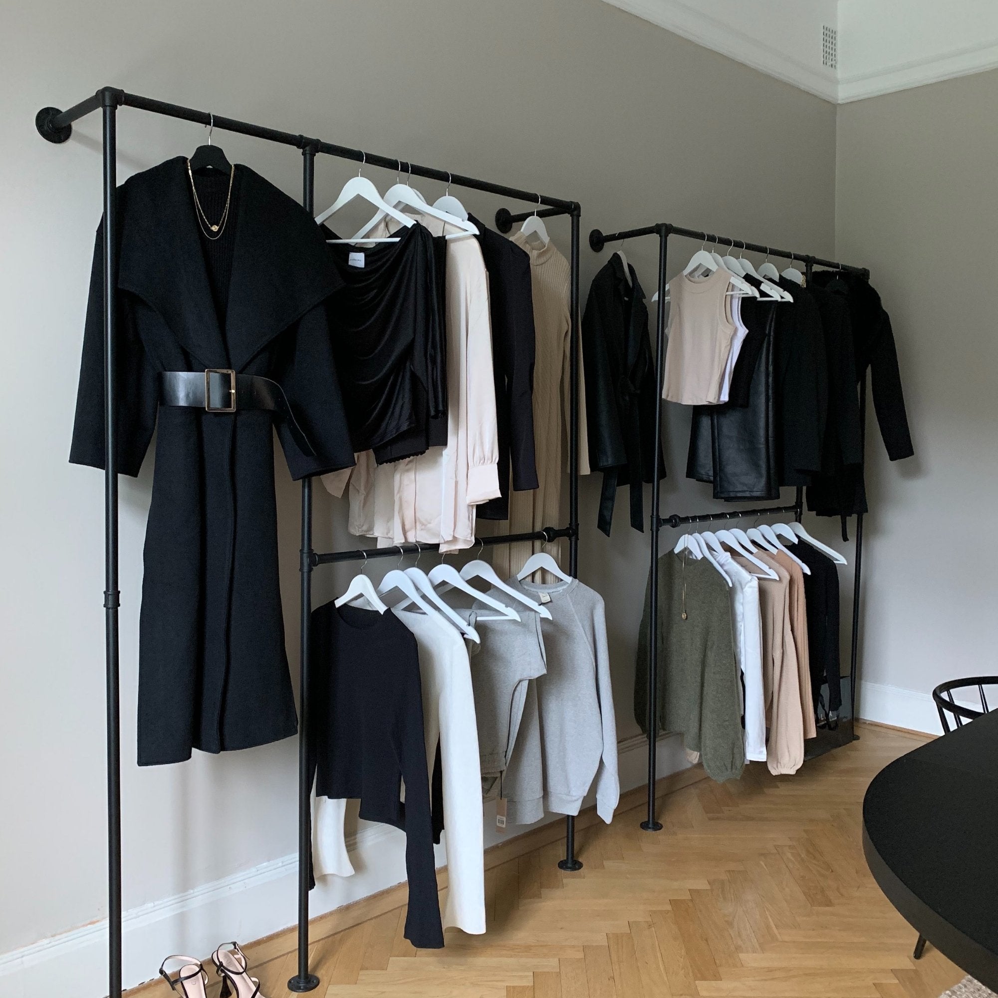 Mors, Wardrobe, Black Mat - 152 cm - MASTERSTORE - 8595677116397 - Wardrobe - 50 - 212 - 01 - 02 - 04 - 8595677116397