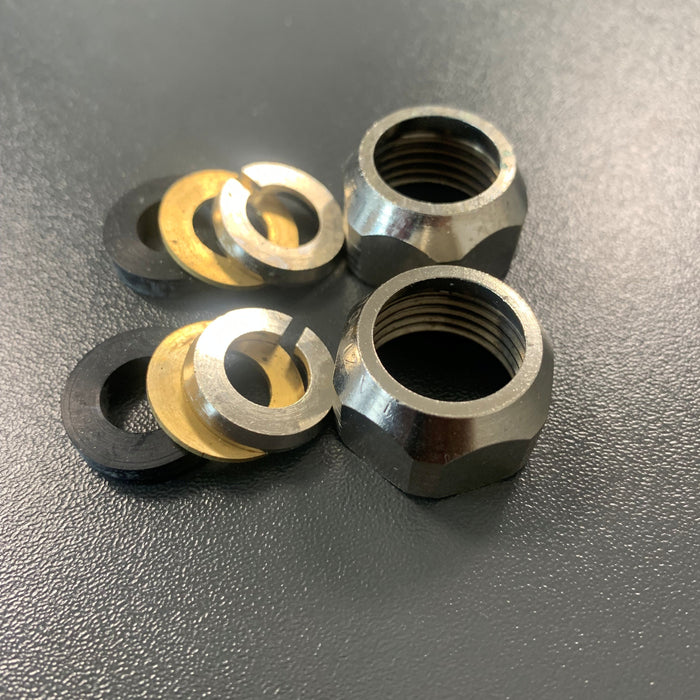 Monterings omløbere til armatur 1/2" x 10 mm krom 2 stk.