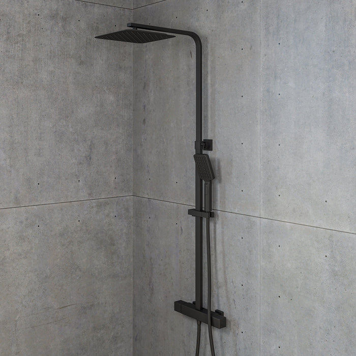 Næsby Brusesæt m/Termostat Armatur og 25 cm Topbruser