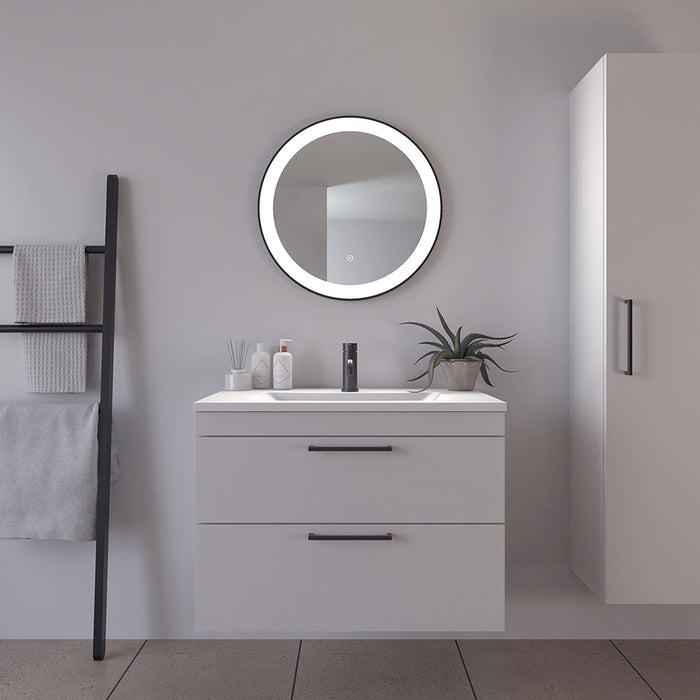 LED spejl Libra, Rund