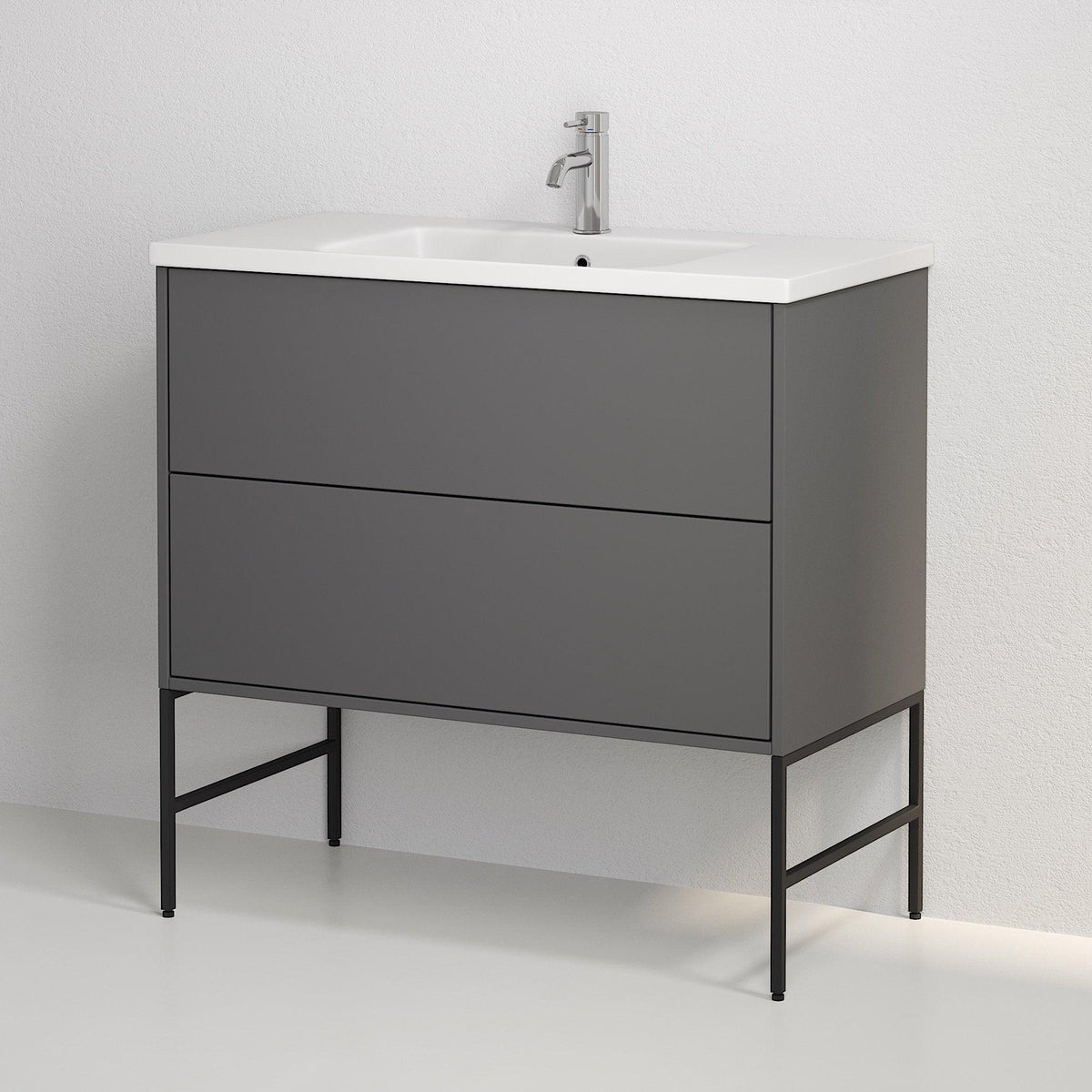 Ben til Nordfeld Modern Vaskeskab, Mat Sort - HomeTomato - 08-030-05-02-00 - 8595677101492