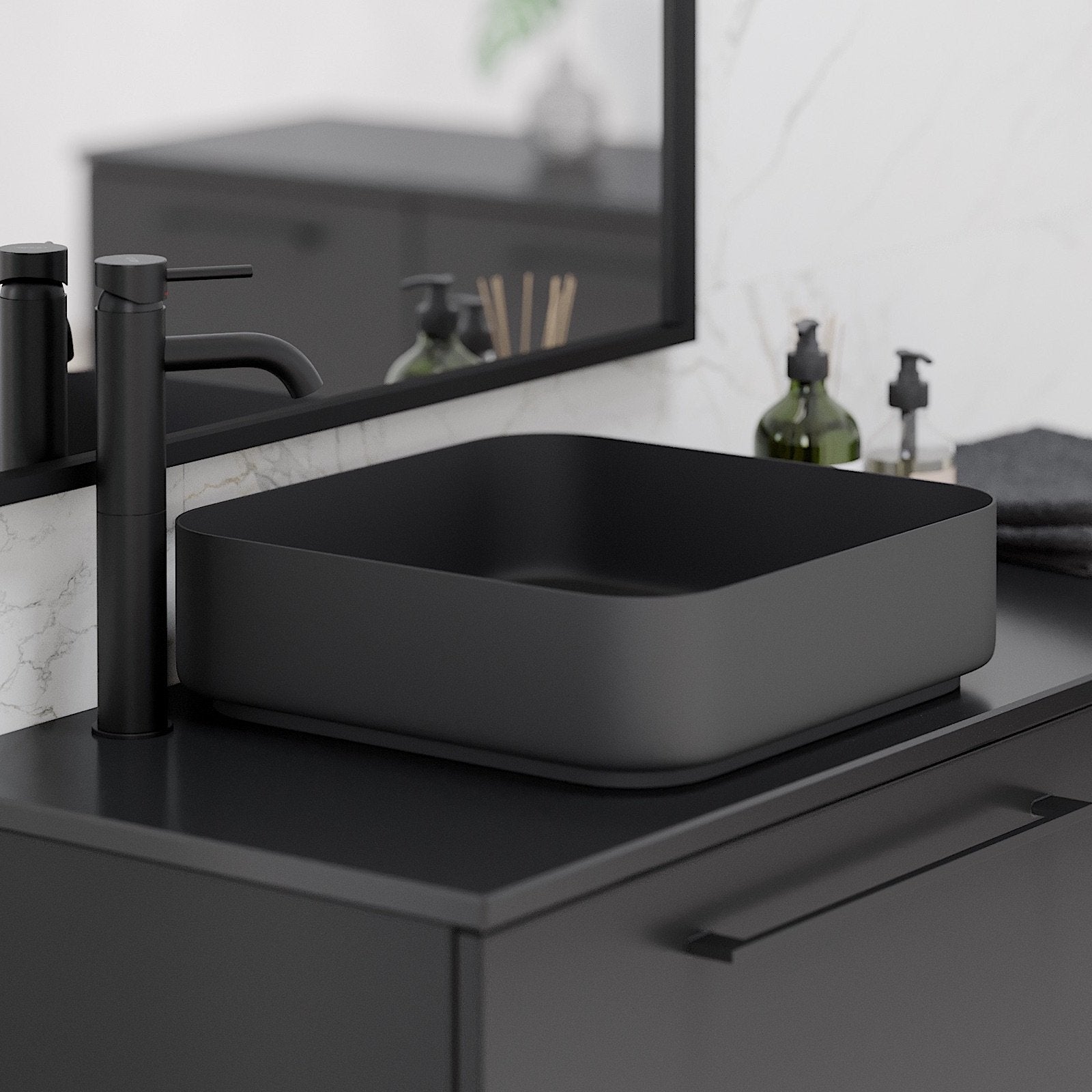 Dragør Højt Håndvaskarmatur + Bundventil Rødby - HomeTomato - 48-005-00-02-30 -