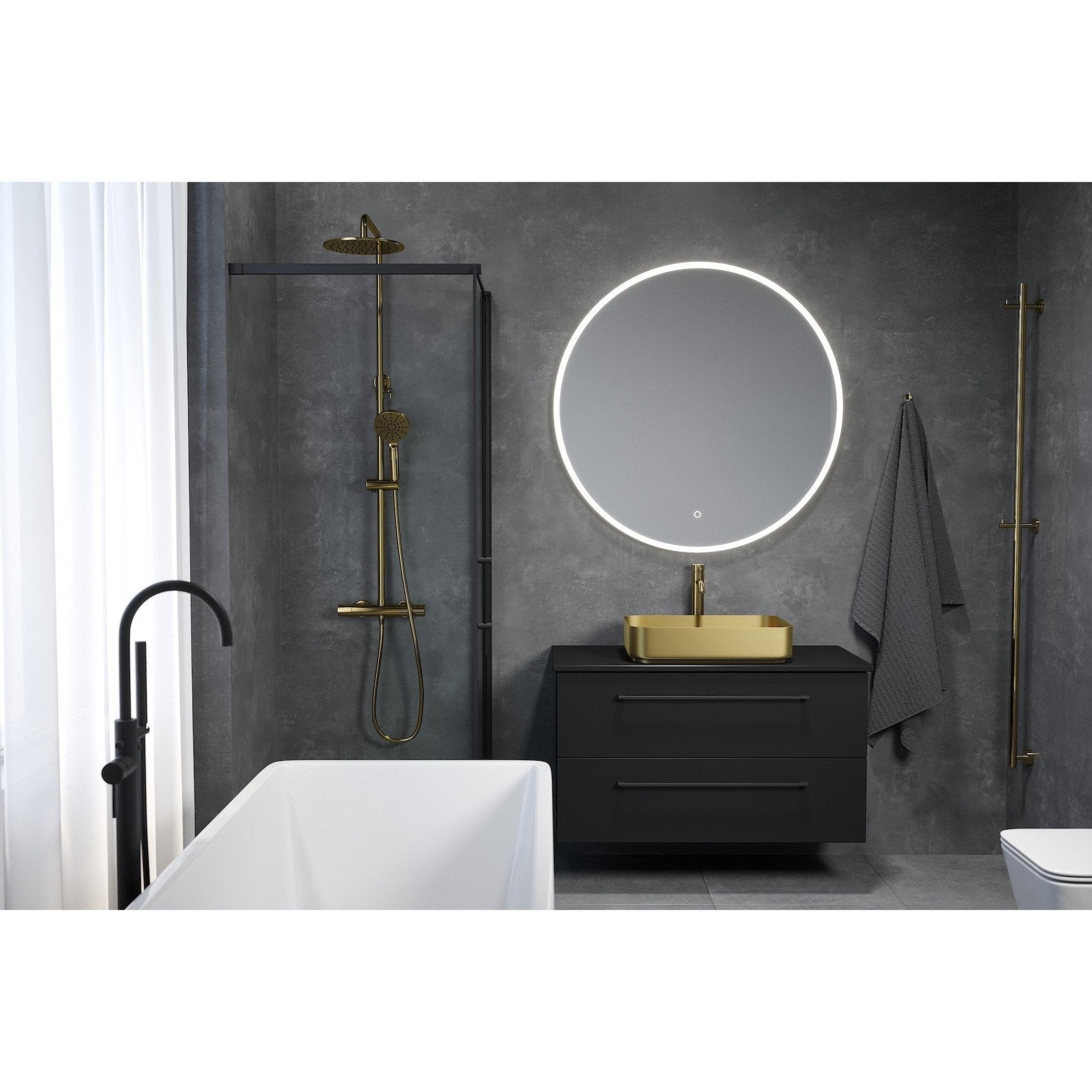 Dragør Højt Håndvaskarmatur + Bundventil Rødby - HomeTomato - 48-005-00-70-30 -