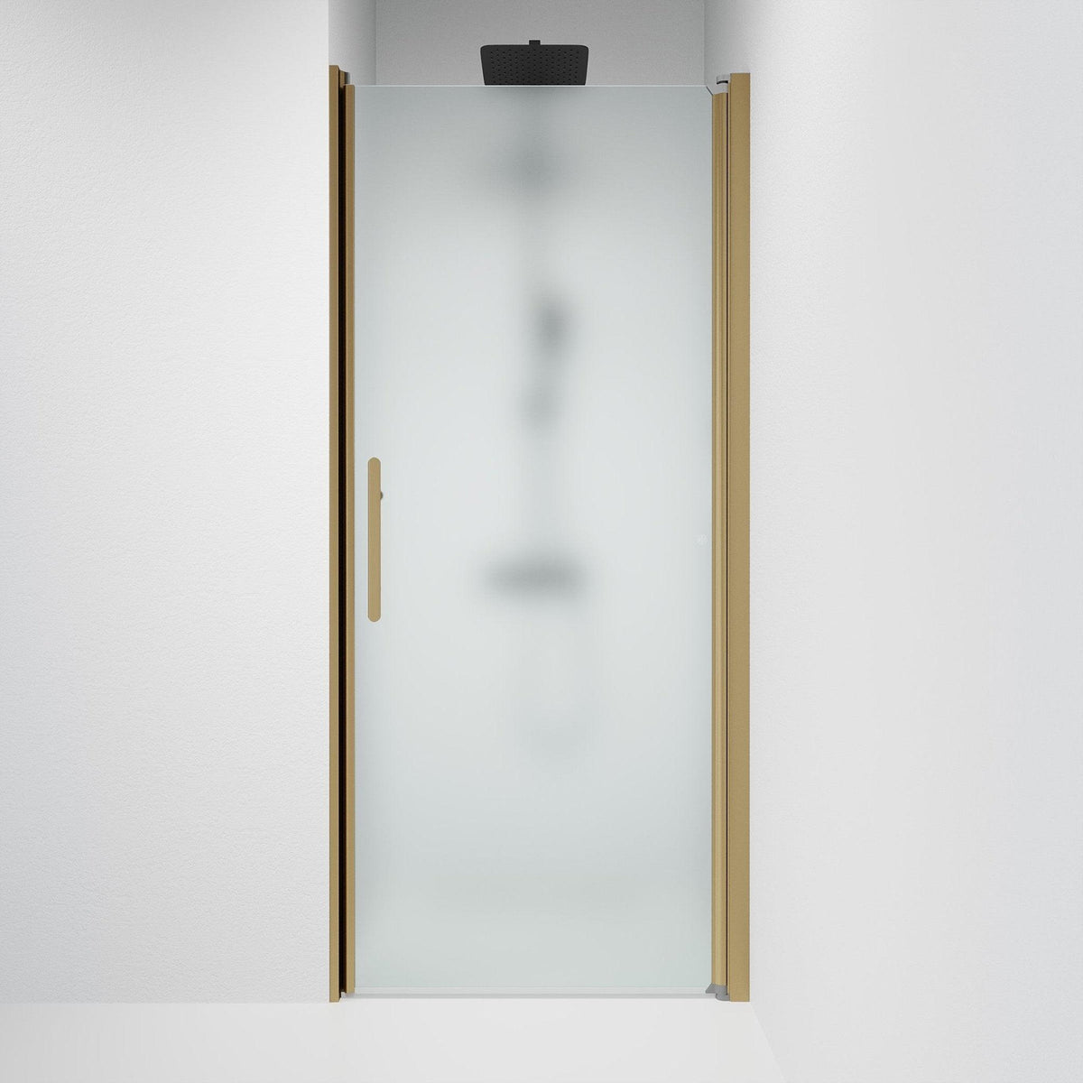 Fjäll Brusedør Til Bruseniche, Frostet Glas, Bronze Profil - HomeTomato - 38-090-70-55-00 - 8595677155525
