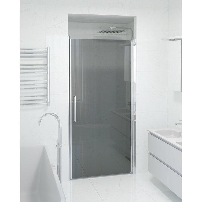 Fjäll Brusedør Til Bruseniche, Krom Profil, Tonet Glas - HomeTomato - 38-100-01-56-00 - 8595677139433