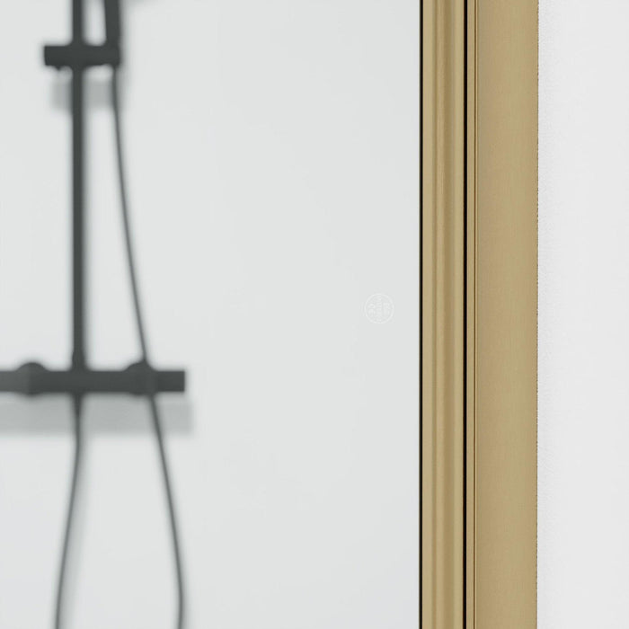 Fjäll Brusehjørne, Buet, Bronze Profil, Klar Glas - HomeTomato - 35-101-70-50-00 - 8595677155150