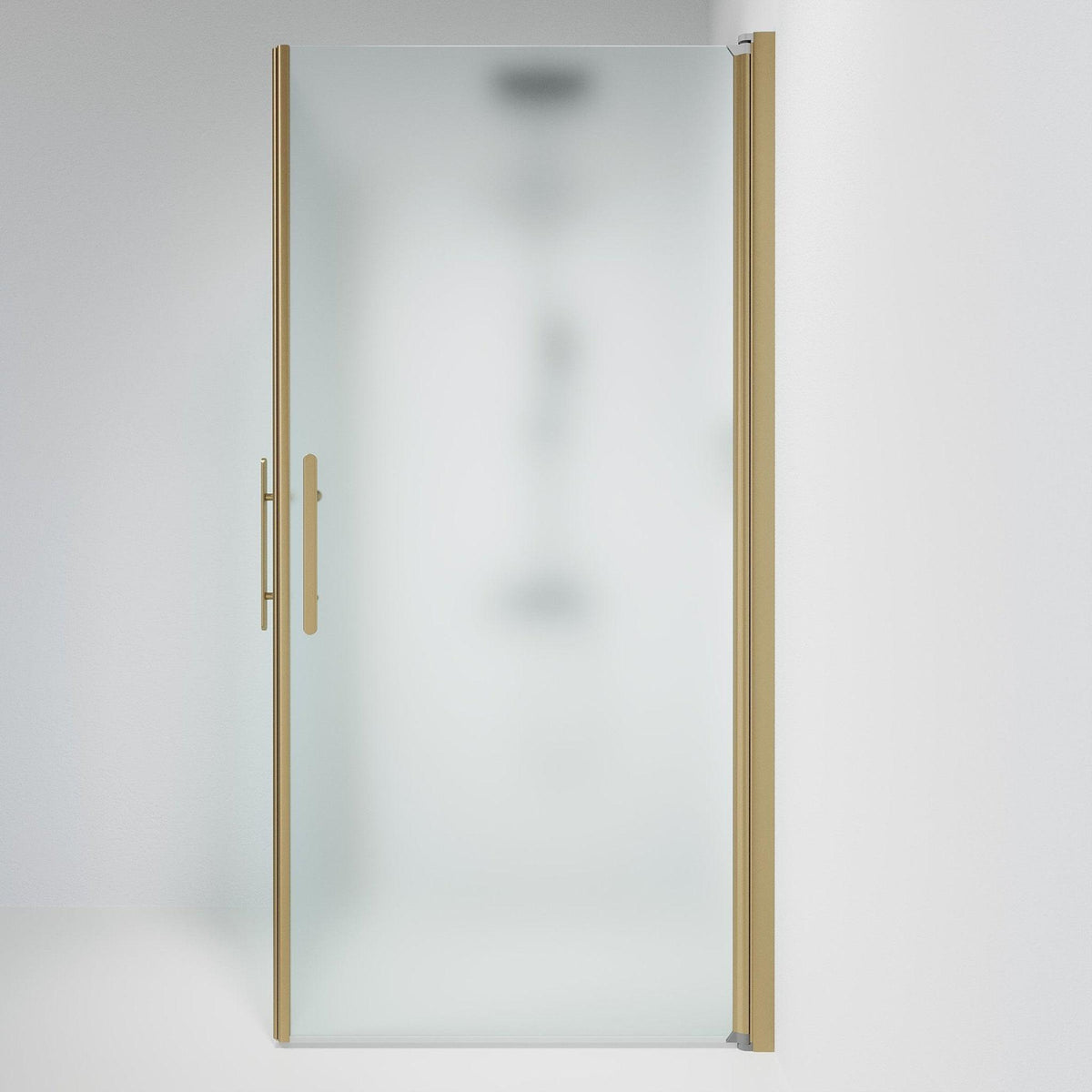 Fjäll Brusehjørne, Firkantet, Bronze Profil, Frostet Glas - HomeTomato - 36-101-70-55-00 - 8595677155457