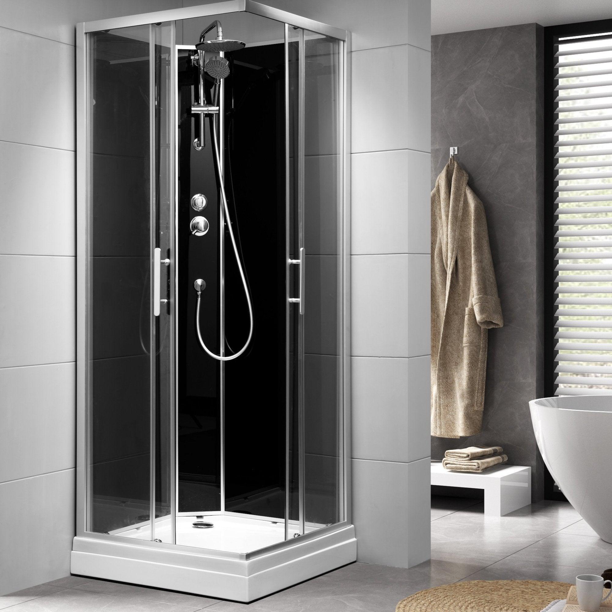 Fjord Brusekabine - HomeTomato - Brusekabine Fjord 80 x 80 - 8595677118193+8595677118209+8595677118513+8595677118155